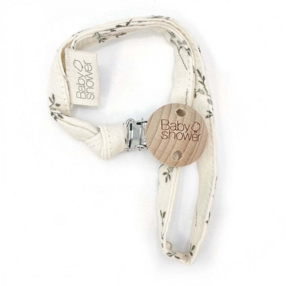 ATTACHE TETINE WOOD OLIVE BLOOM -Babyshower