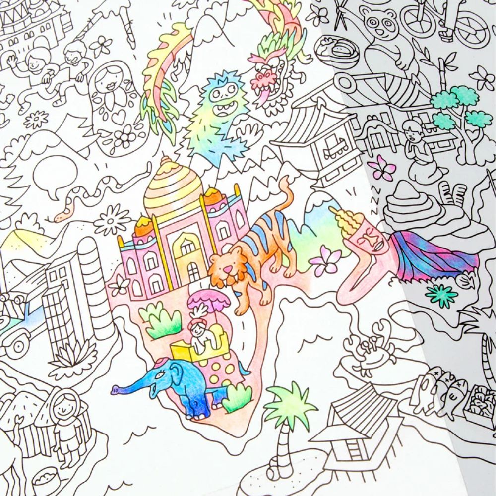 POSTER GEANT A COLORIER - ATLAS -Omy