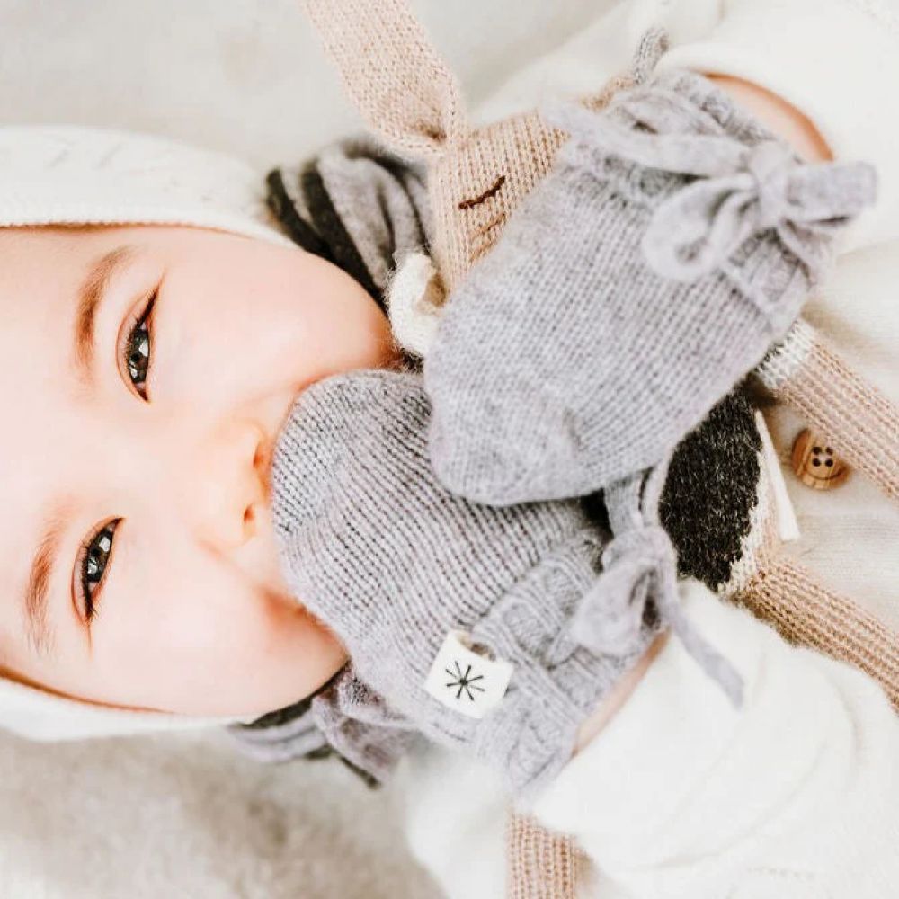 GANTS BEBE EN CACHEMIRE - ALEXANDRE GRIS -Luno Tricot