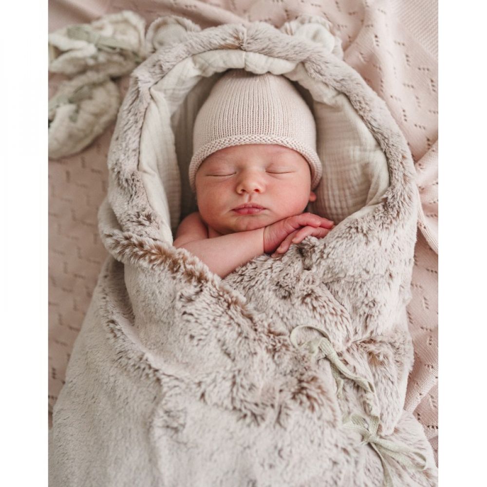 BABYSHOWER - NID D'ANGE TEDDY SOFT DUSTY ROSE
