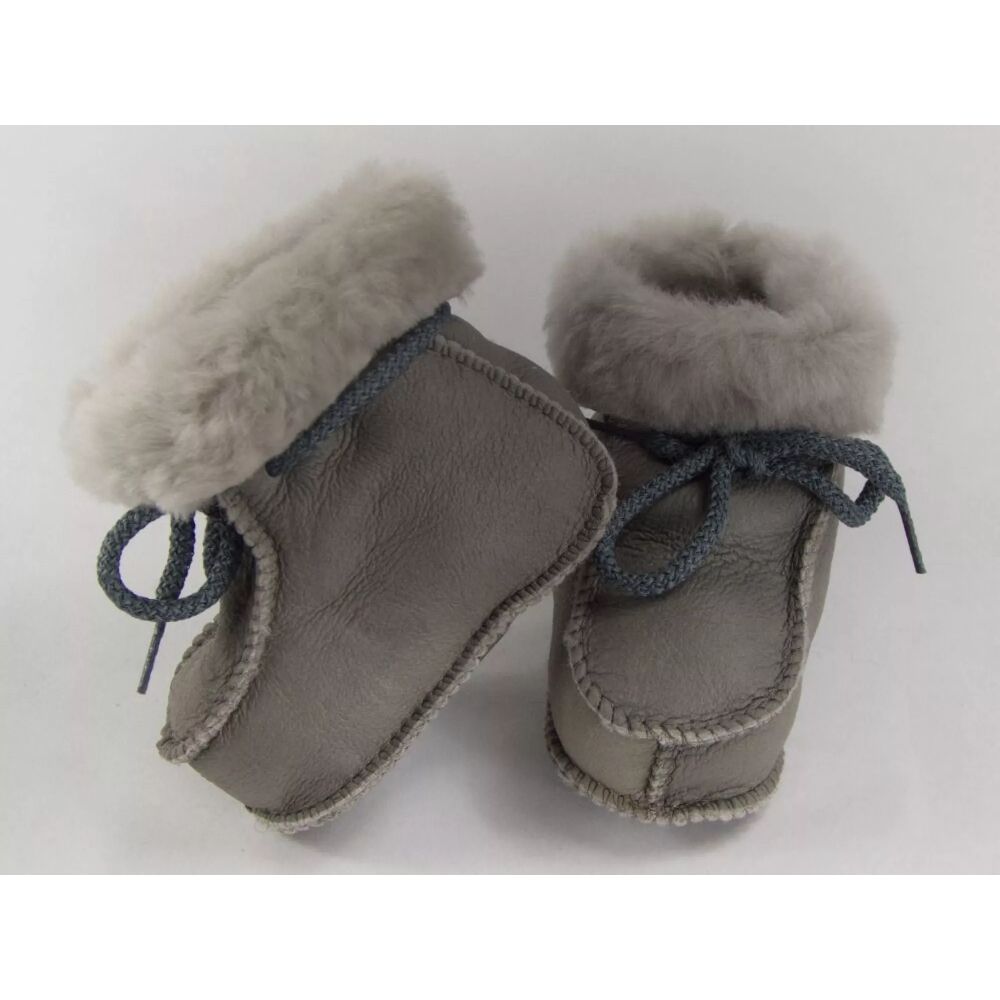 BERNARDINO - BOTTINES BEBE KIDDY GRIS