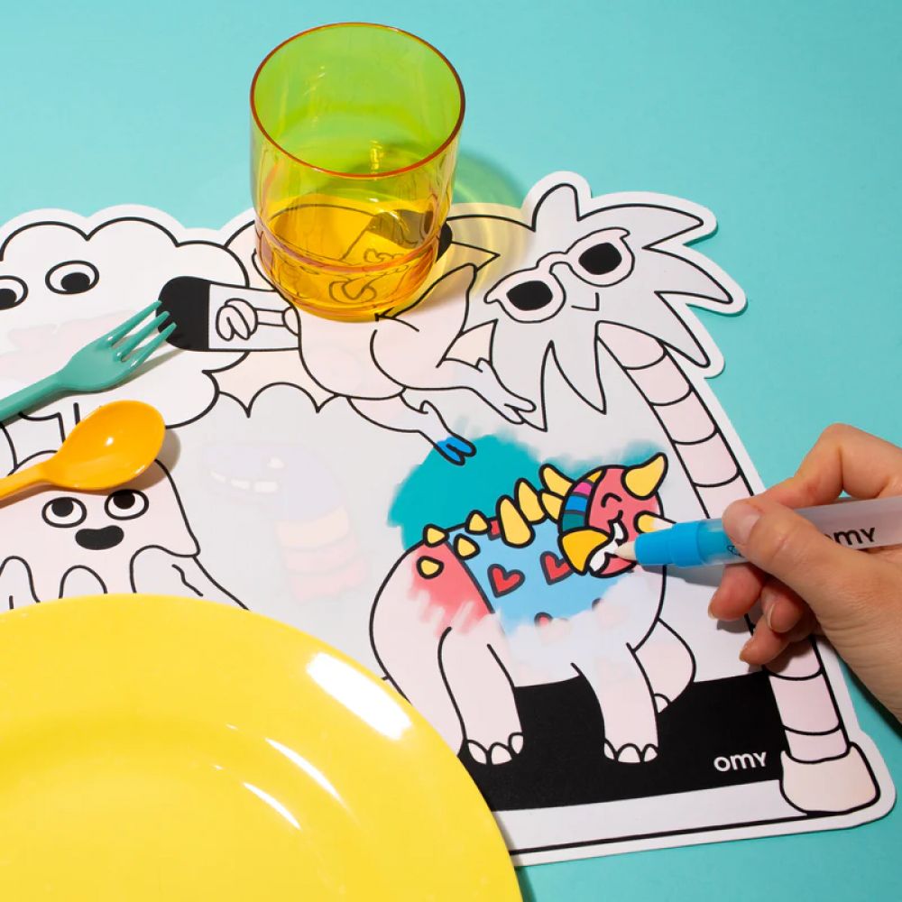 OMY - SET DE TABLE MAGIQUE - DINOS