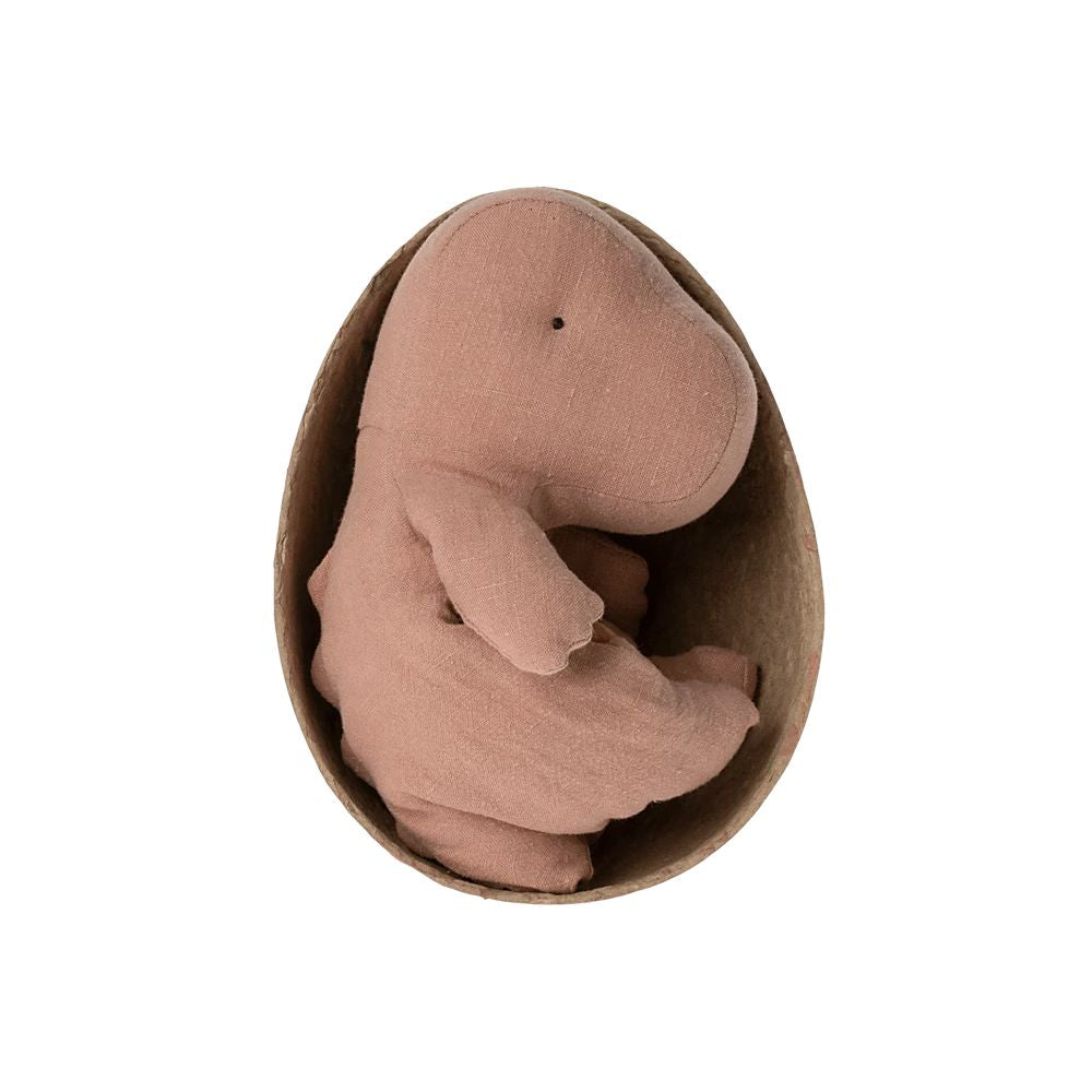 DINO GANTOSAURUS DANS SON OEUF, SMALL - OLD ROSE -Maileg