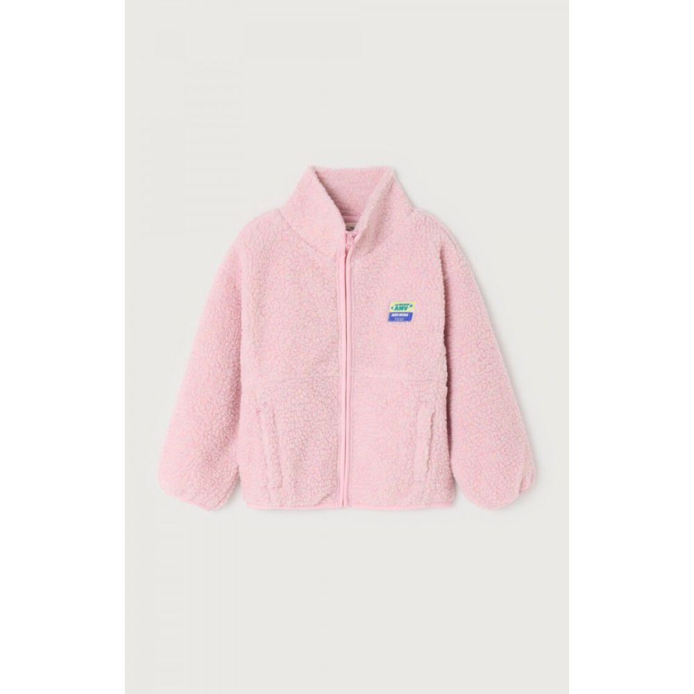 AMERICAN VINTAGE - VESTE COURTE AMPLE ML ZIPPEE DRAGEE CHINE 3-6