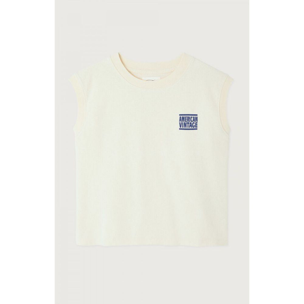 AMERICAN VINTAGE - DEBARDEUR ENFANT YKOBOW ECRU 3-6