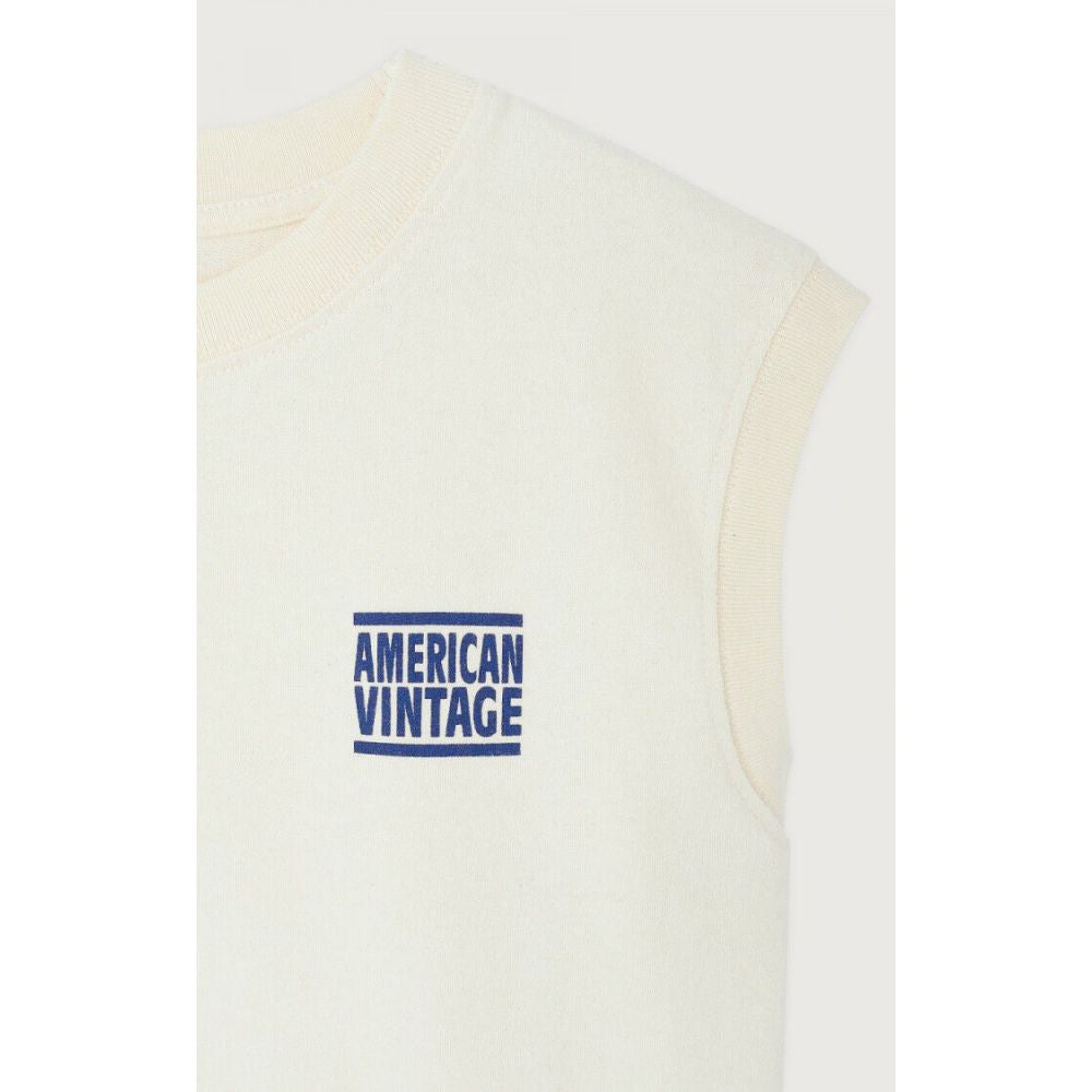 AMERICAN VINTAGE - DEBARDEUR ENFANT YKOBOW ECRU 3-6