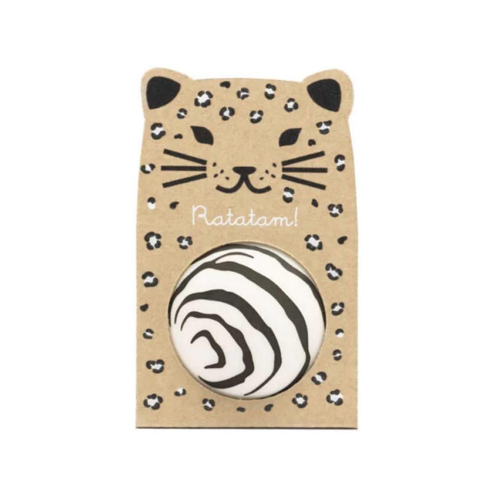 BALLE REBONDISSANTE ZEBRE 43MM