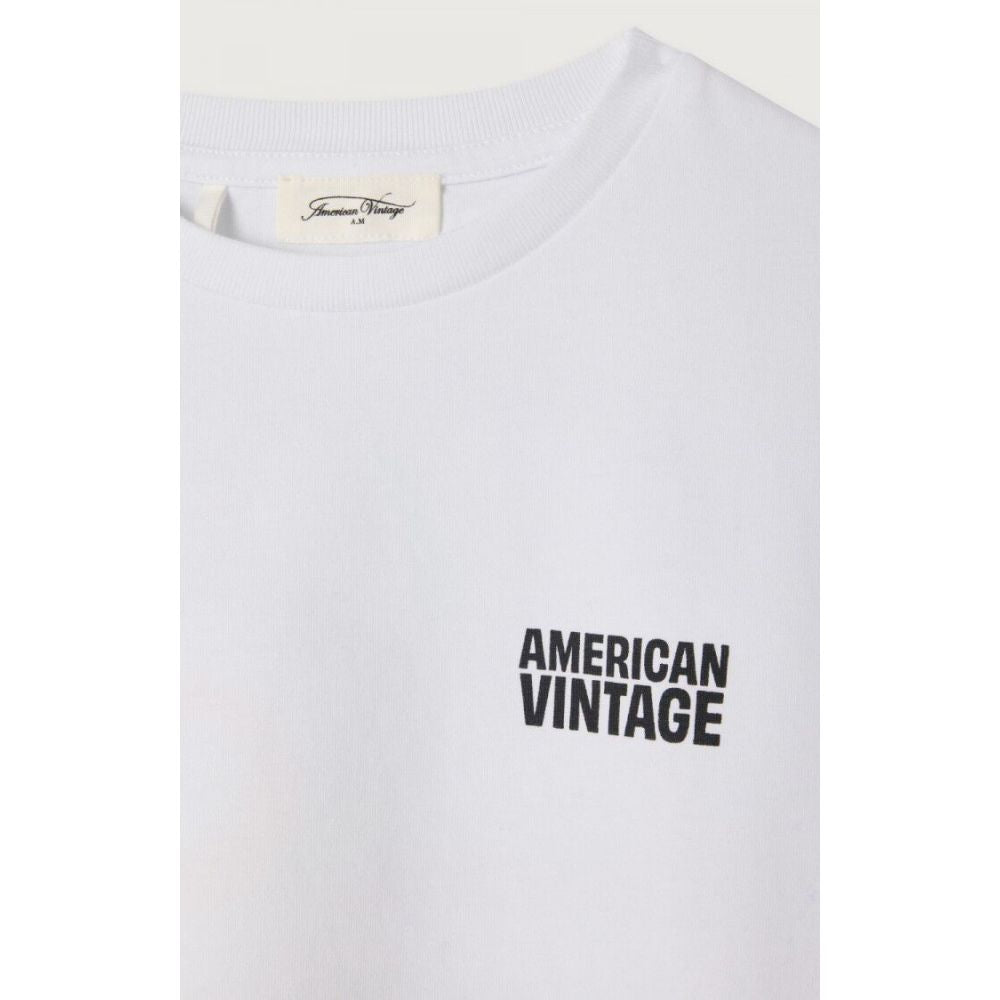 T-SHIRT DROIT MC COL ROND BLANC 7+