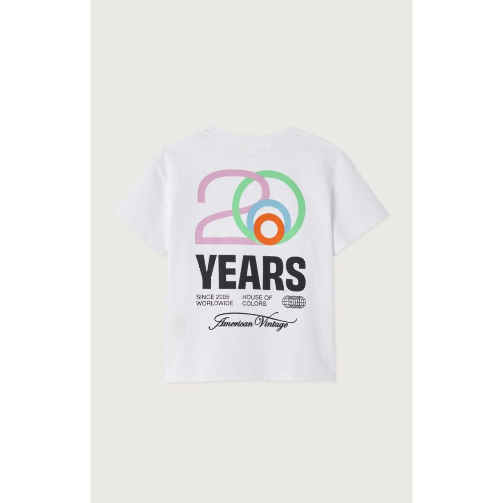 T-SHIRT DROIT MC COL ROND BLANC 7+
