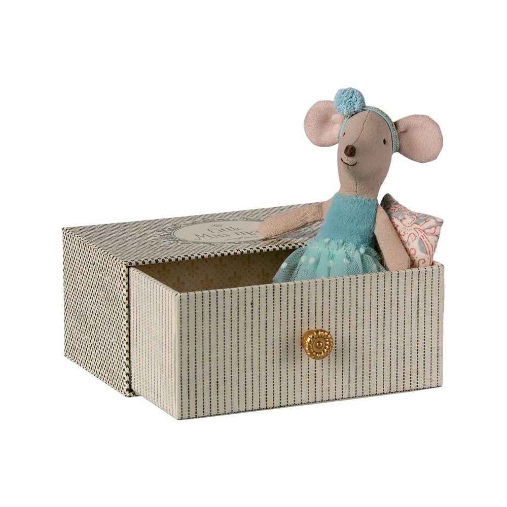 SOURIS BALLERINE DANS SON LIT TIROIR - PETITE SOEUR