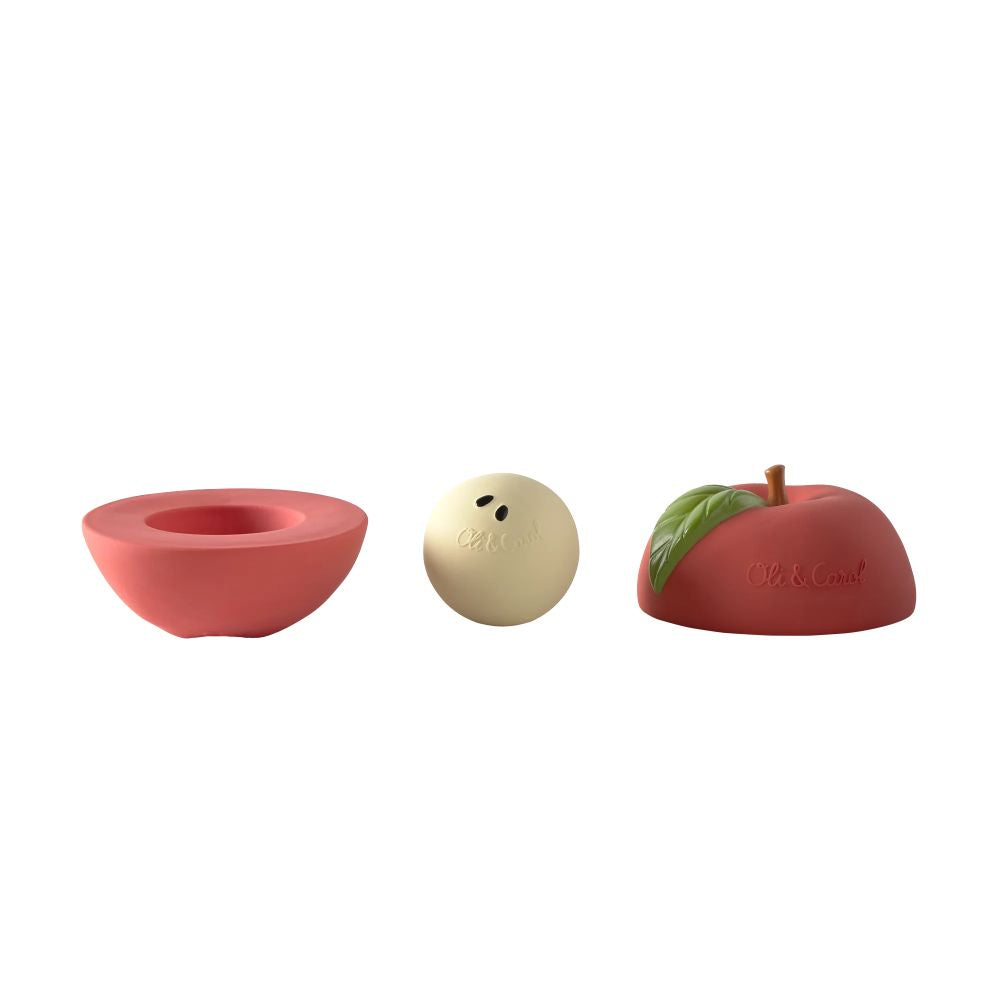 POMME JOUET A EMPILER & BALLE SONORE