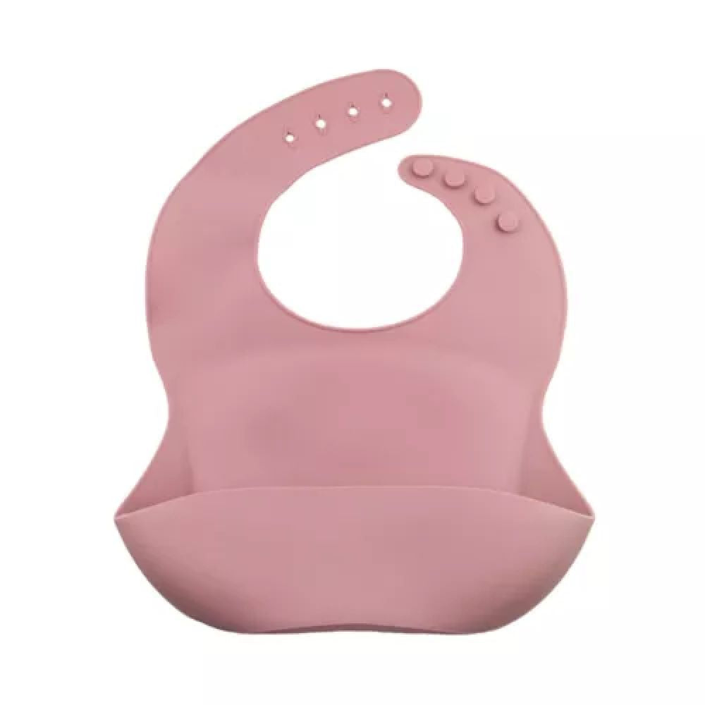 BAVOIR EN SILICONE AVEC POCHE SILKY ROSE FONCE -Choo