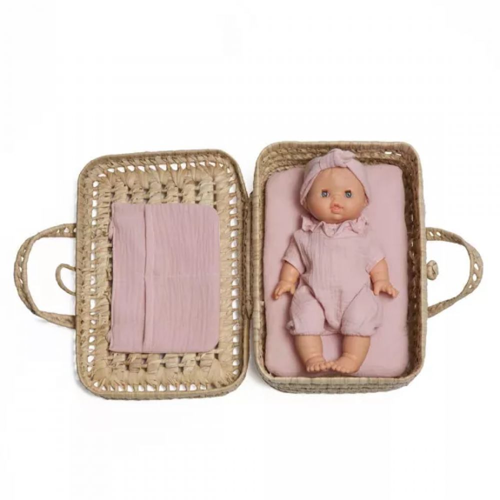 VALISE EN OSIER BOBBLE ROSE -Wookids Toys