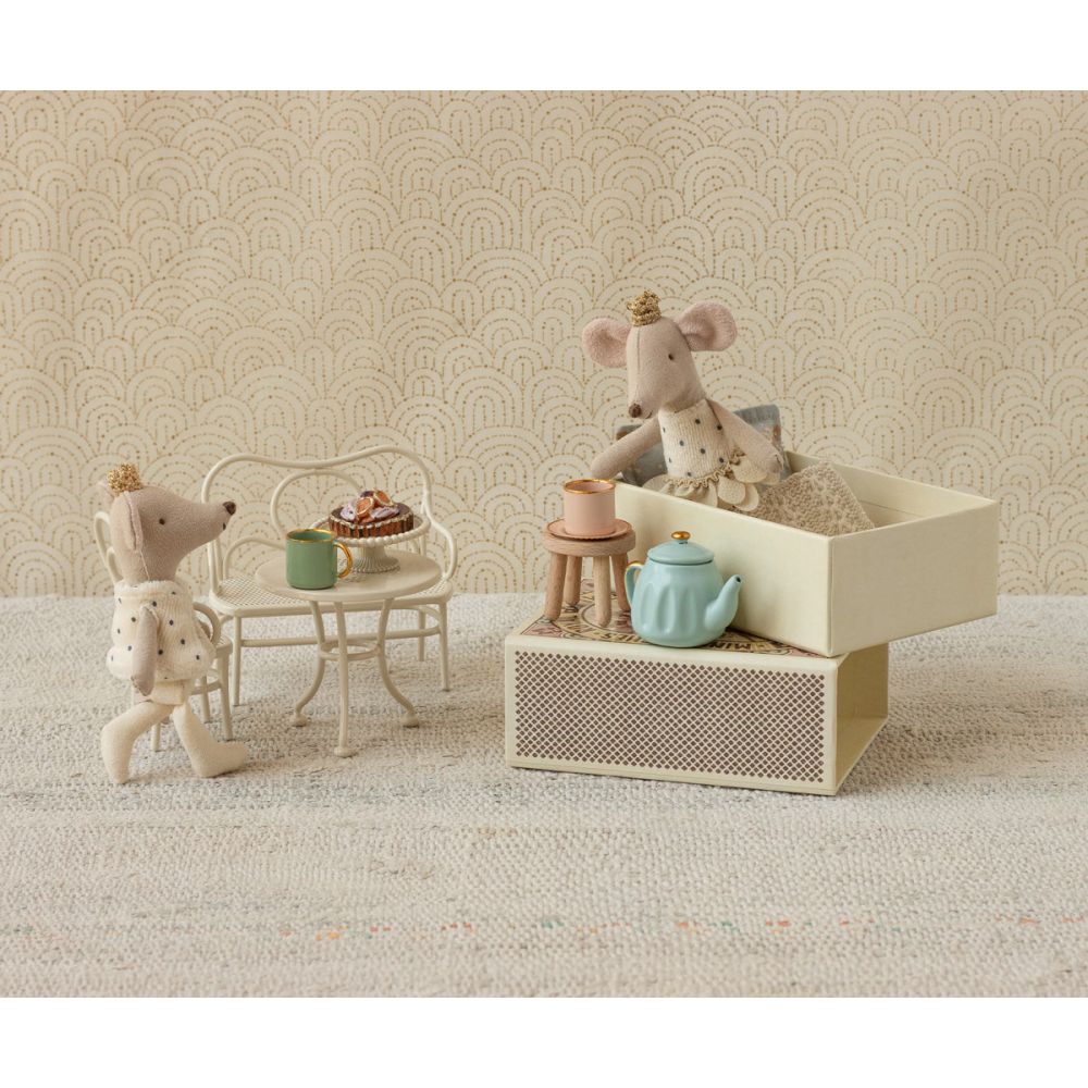 JUMEAUX ROYAUX SOURIS - PETITE SOEUR ET FRERE DANS LEUR BOITE ASSORTIE -Maileg