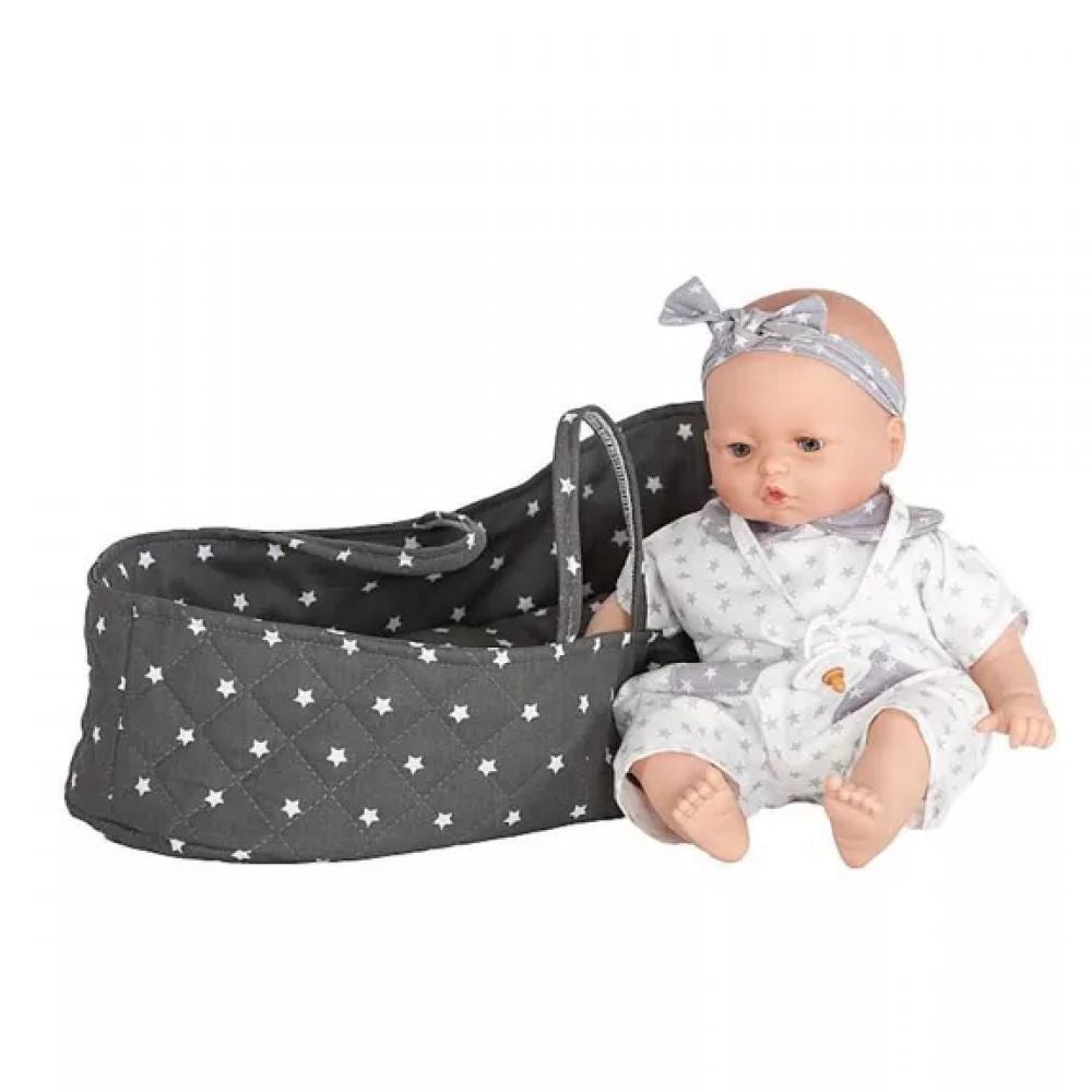 WOOKIDS TOYS - NACELLE POUPEE 36CM STARS GRIS