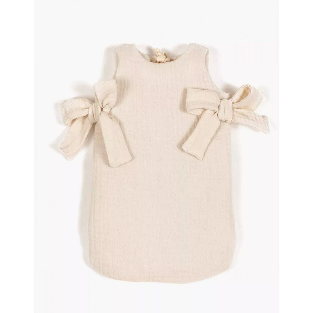 MINIKANE - TURBULETTE A NOEUDS EN GAZE DE COTON MASTIC