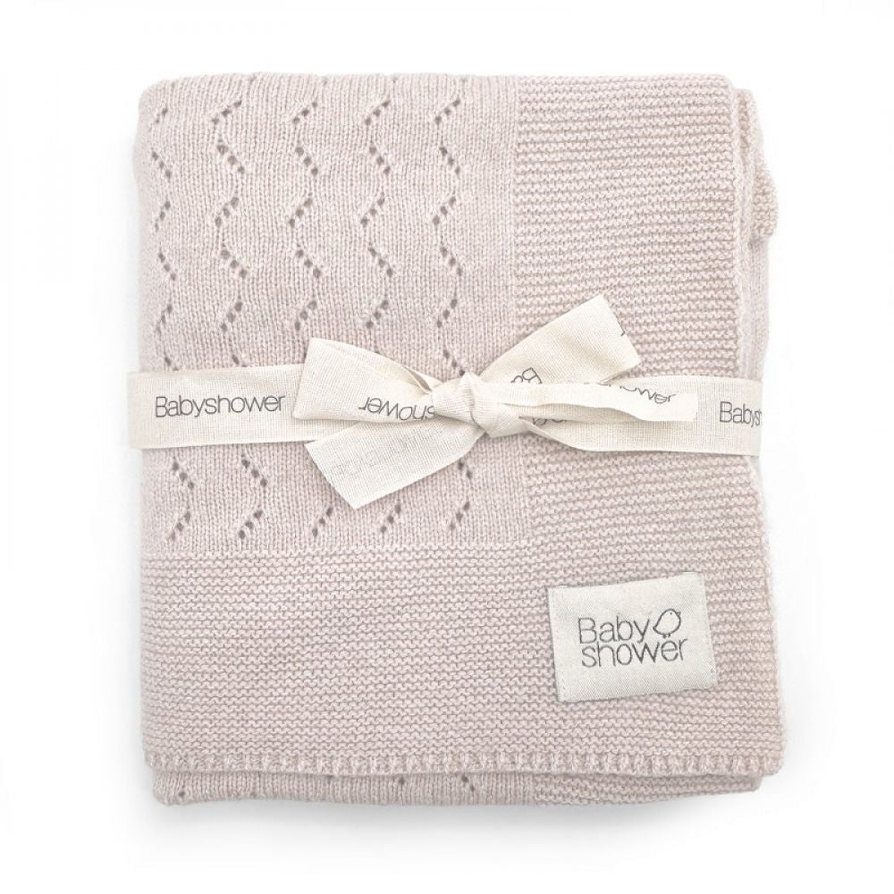 BABYSHOWER - COUVERTURE TRICOT CLASSIC CASHMERE NUDE