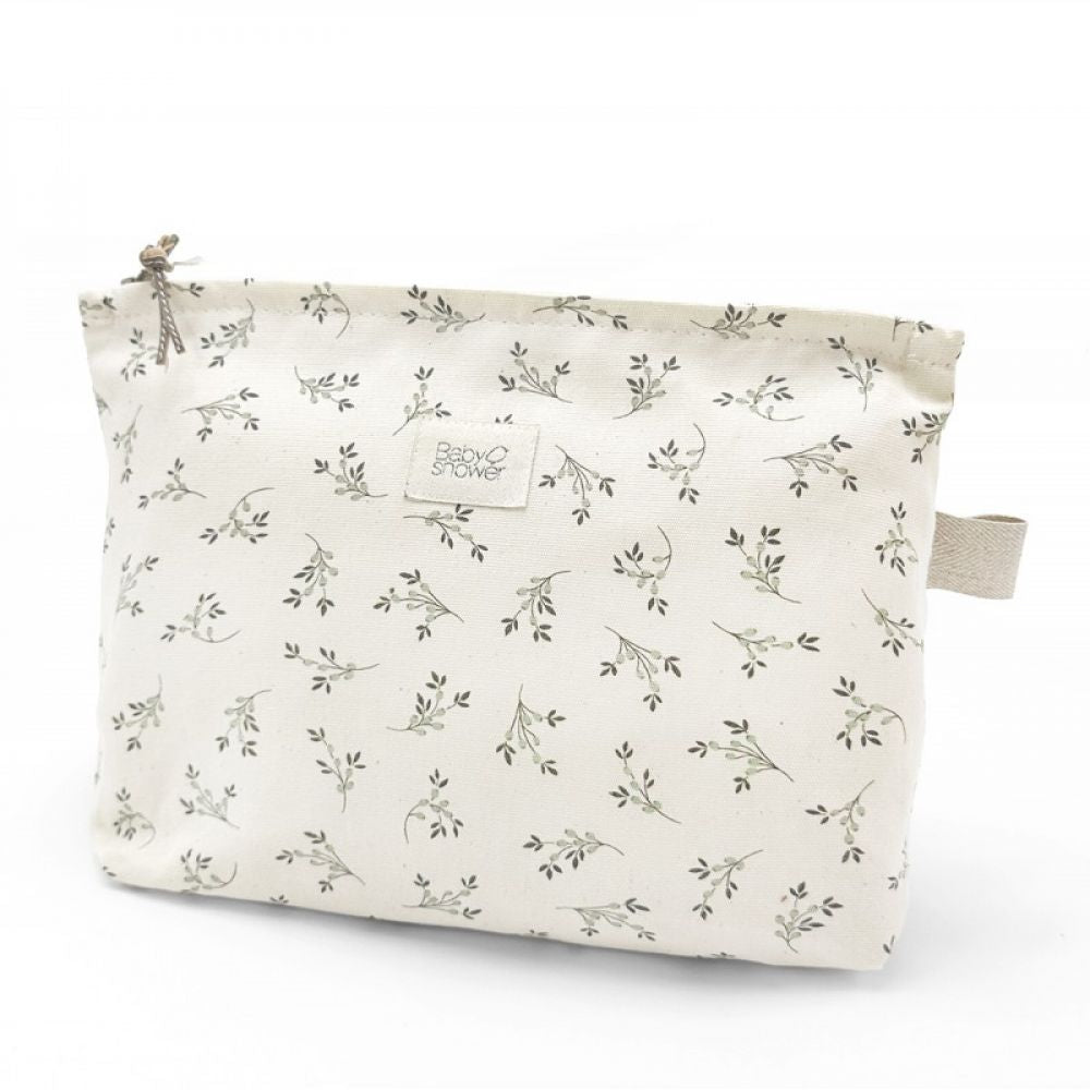 BABYSHOWER - SUPER POCHETTE OLIVE BLOOM CANVAS