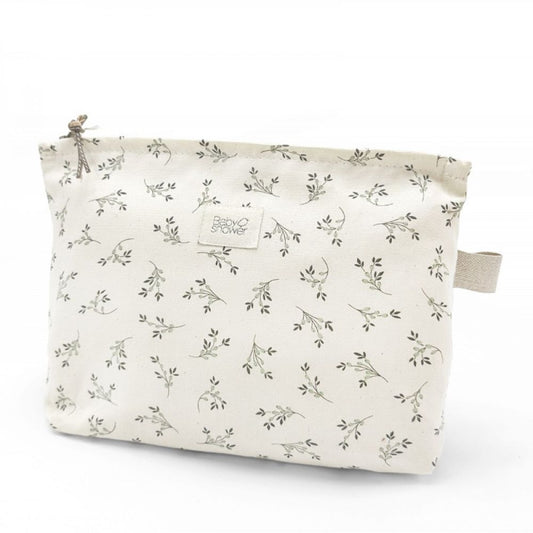 BABYSHOWER - SUPER POCHETTE OLIVE BLOOM CANVAS