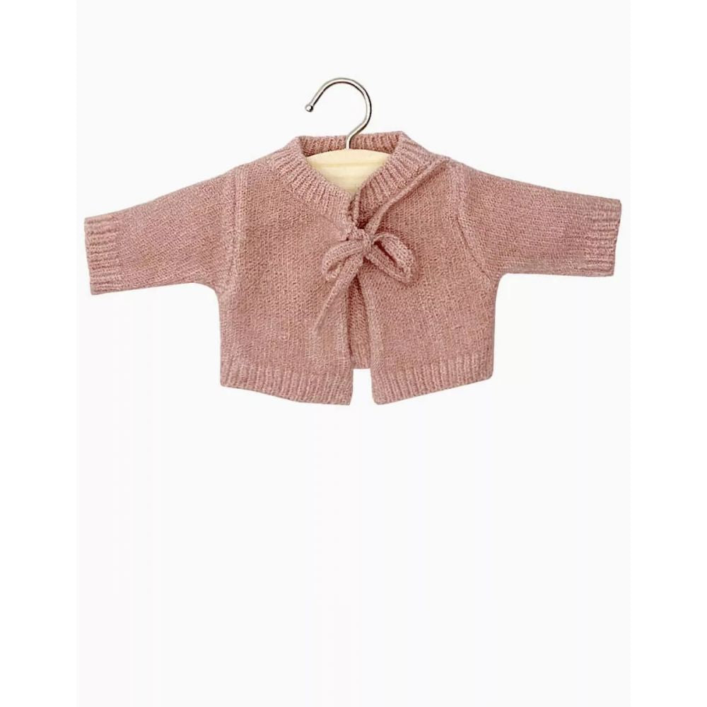 MINIKANE - CARDIGAN ALIX EN TRICOT ROSE THE