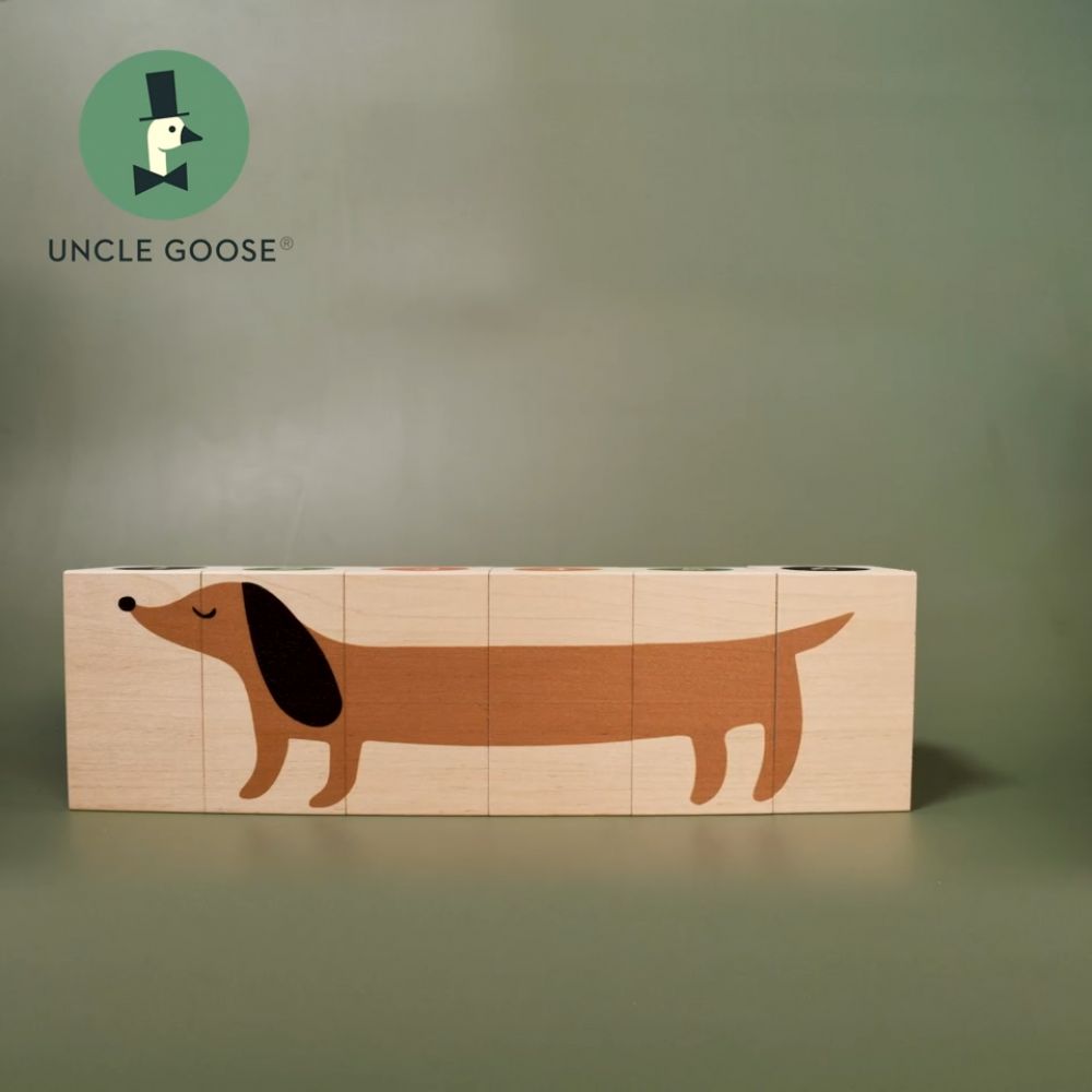 UNCLE GOOSE - BLOCS CHIEN TECKEL