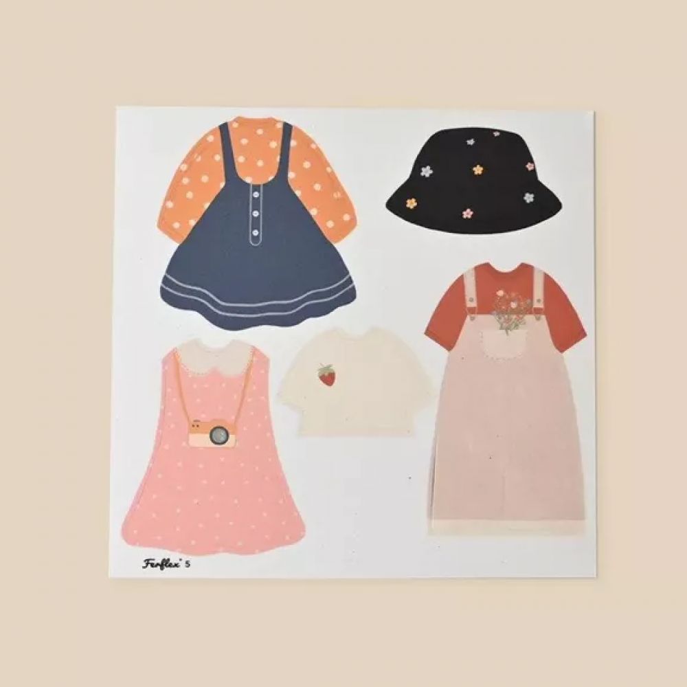 JEU MAGNETIQUE - SILHOUTTES POUPEE FILLE A HABILLER -Ferflex