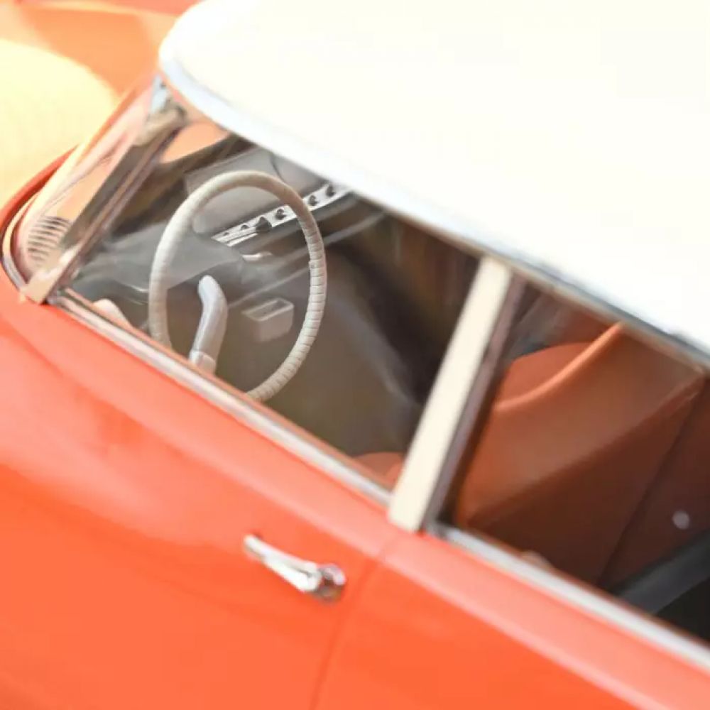 NOREV - CITROEN ID 19 1955 ORANGE CAPUCINE ET CREME 1/12