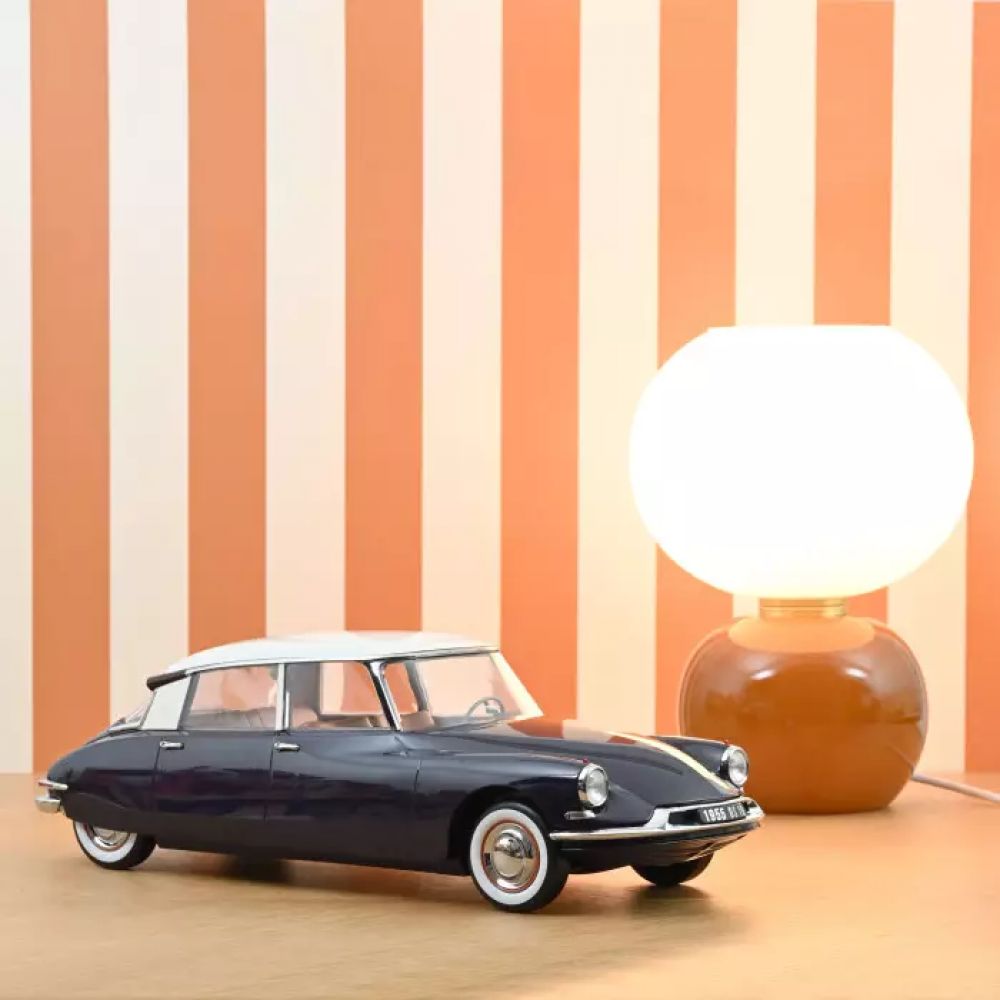 NOREV - CITROEN DS 19 1955 AUBERGINE ET CHAMPAGNE 1/12