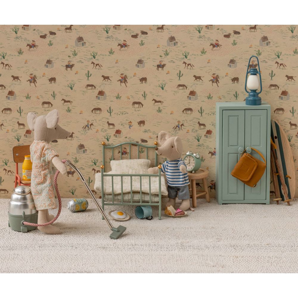 LIT SIMPLE VINTAGE - SOURIS - MENTHE -Maileg