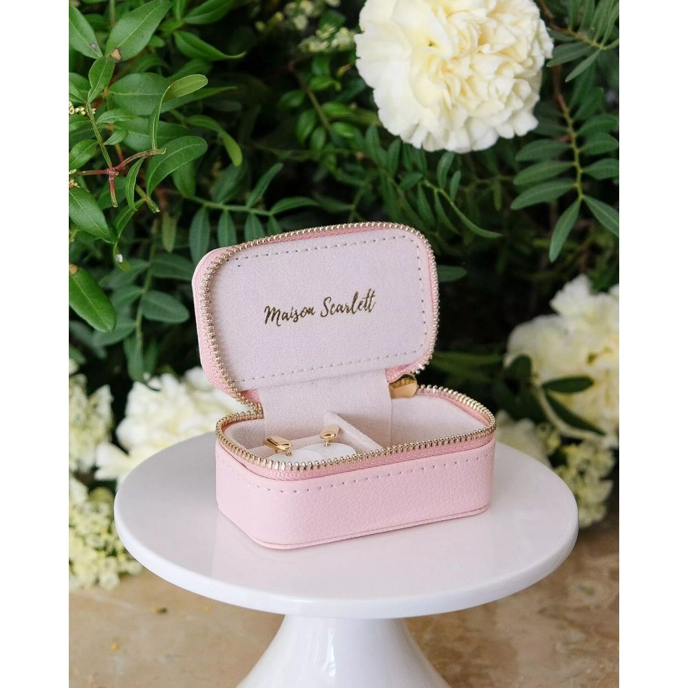 MAISON SCARLETT - MINI BOITE A BIJOUX DE VOYAGE MARIE ROSE