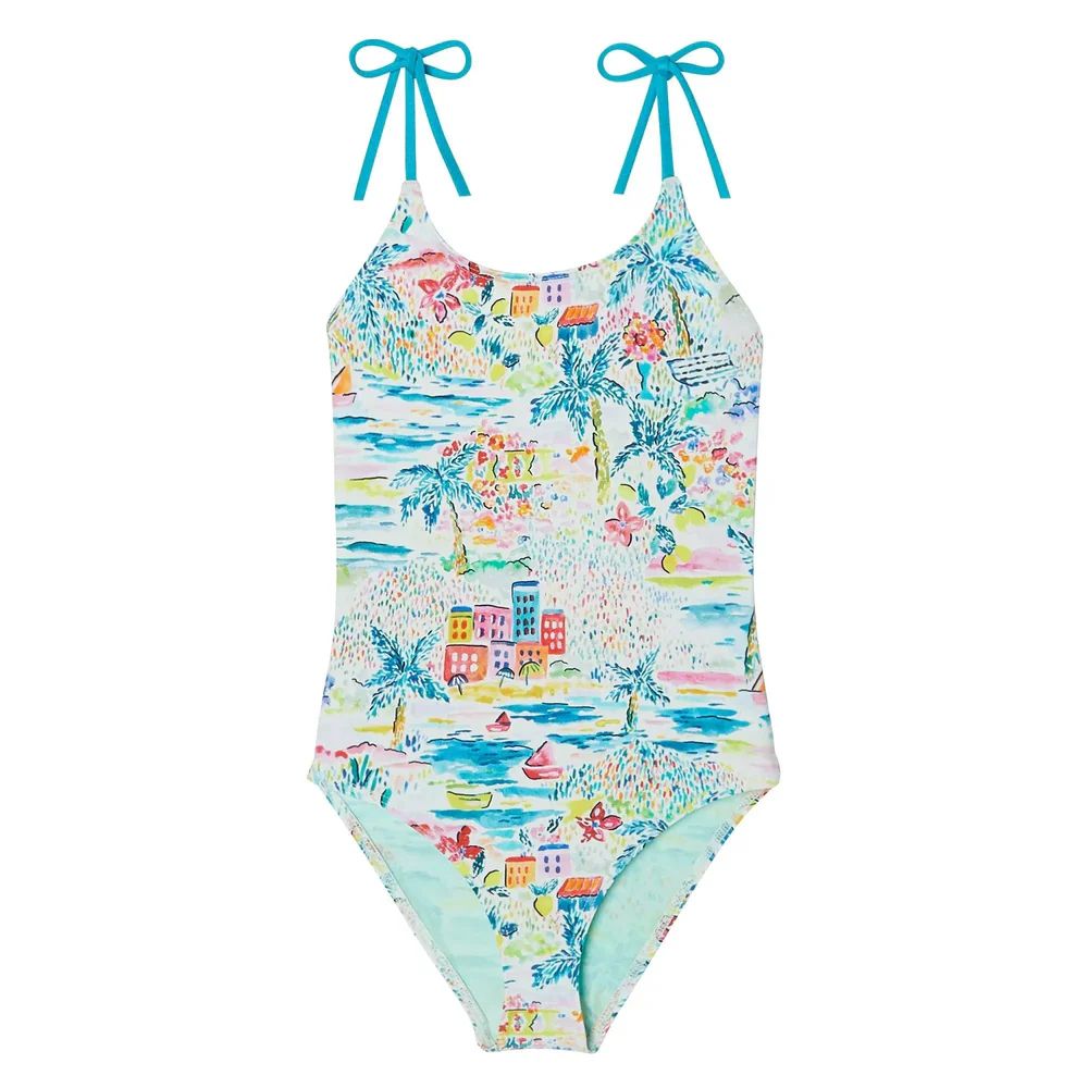 MAILLOT FILLE 1 PIECE GIGI VERT -Lison Paris