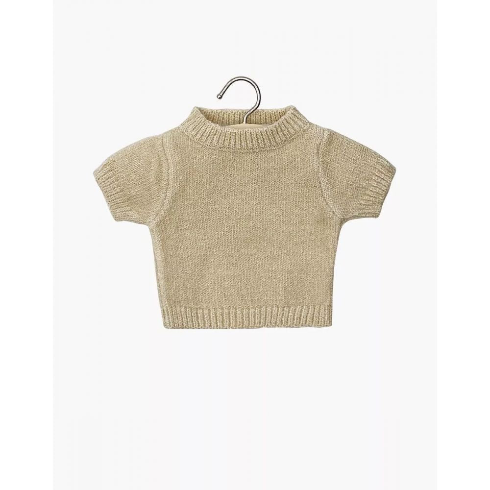 GORDIS - PULL MANCHES COURTES PAULA EN TRICOT CREME -Minikane