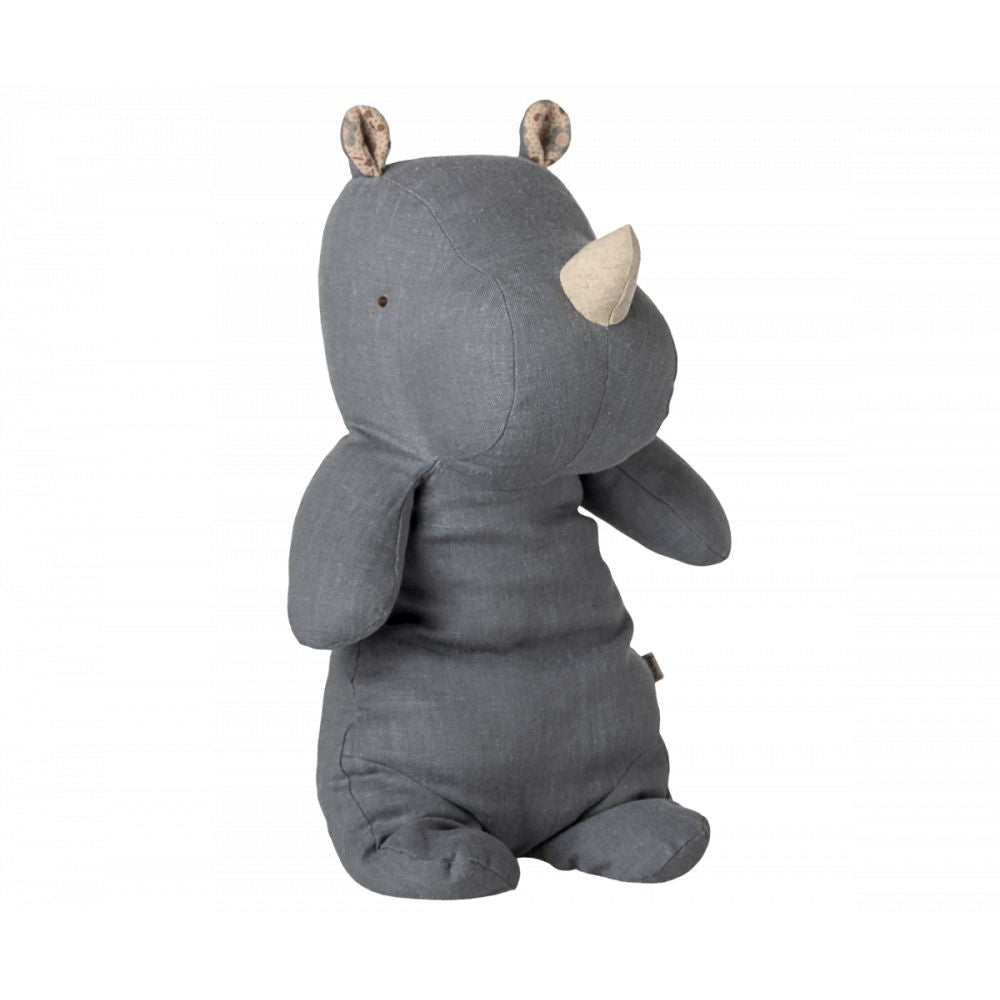 SAFARI FRIENDS, RHINO, MEDIUM - BLEU GRISE -Maileg