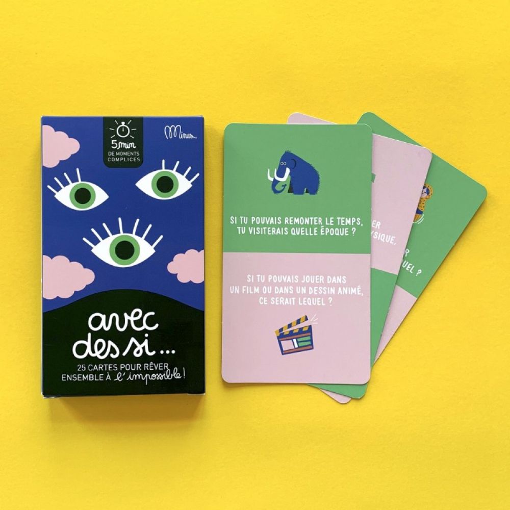 5 MIN DE MOMENTS COMPLICES - AVEC DES SI - 25 CARTES POUR REVER ENSEMBLE DE L'IMPOSSIBLE -Edition Minus