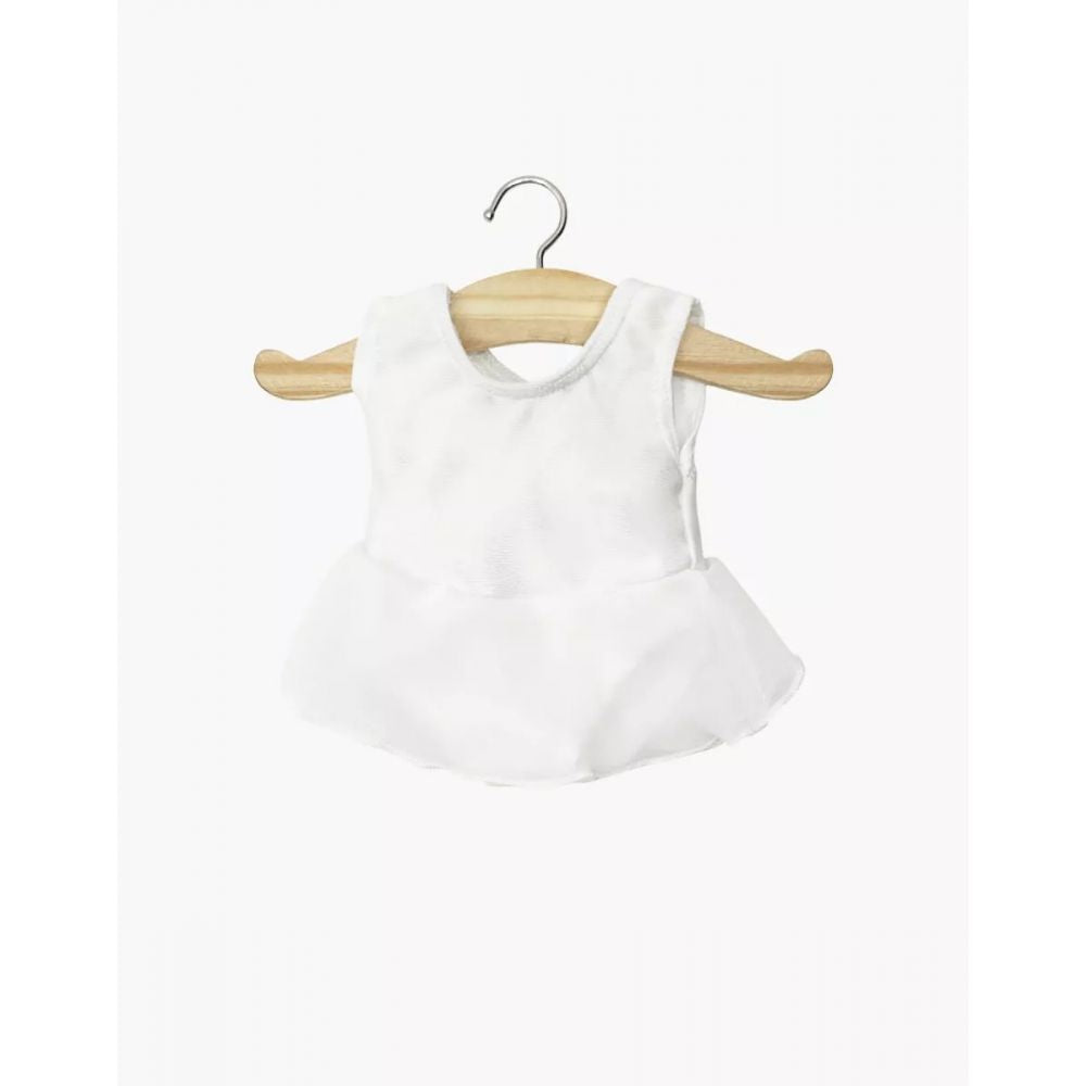 GORDIS - JUSTEAUCORPS A VOLANTS LUDMILA EN LYCRA ET MOUSSELINE BLANC -Minikane