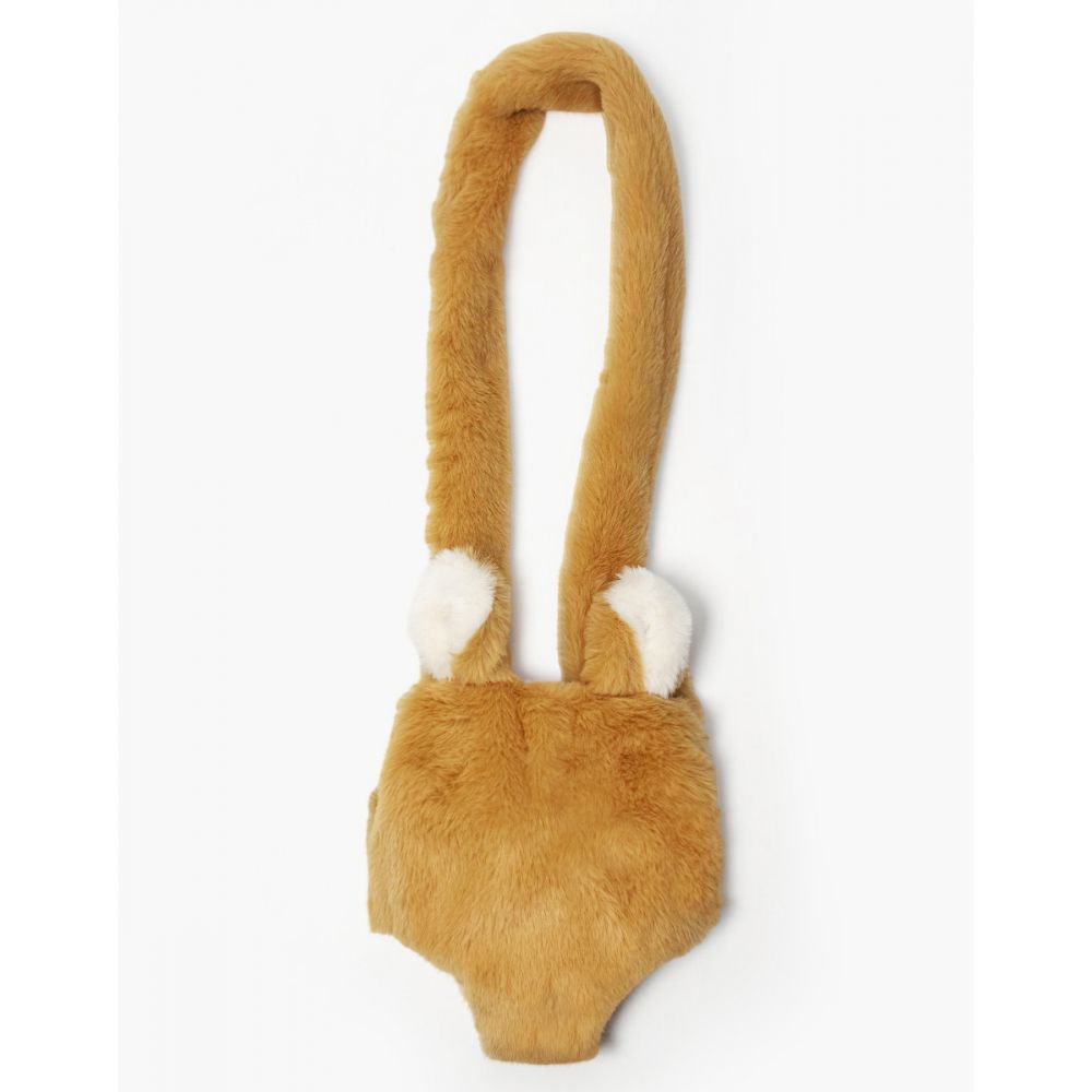 PORTE POUPEE PELUCHE EN FAUSSE FOURRURE CAMEL -Minikane