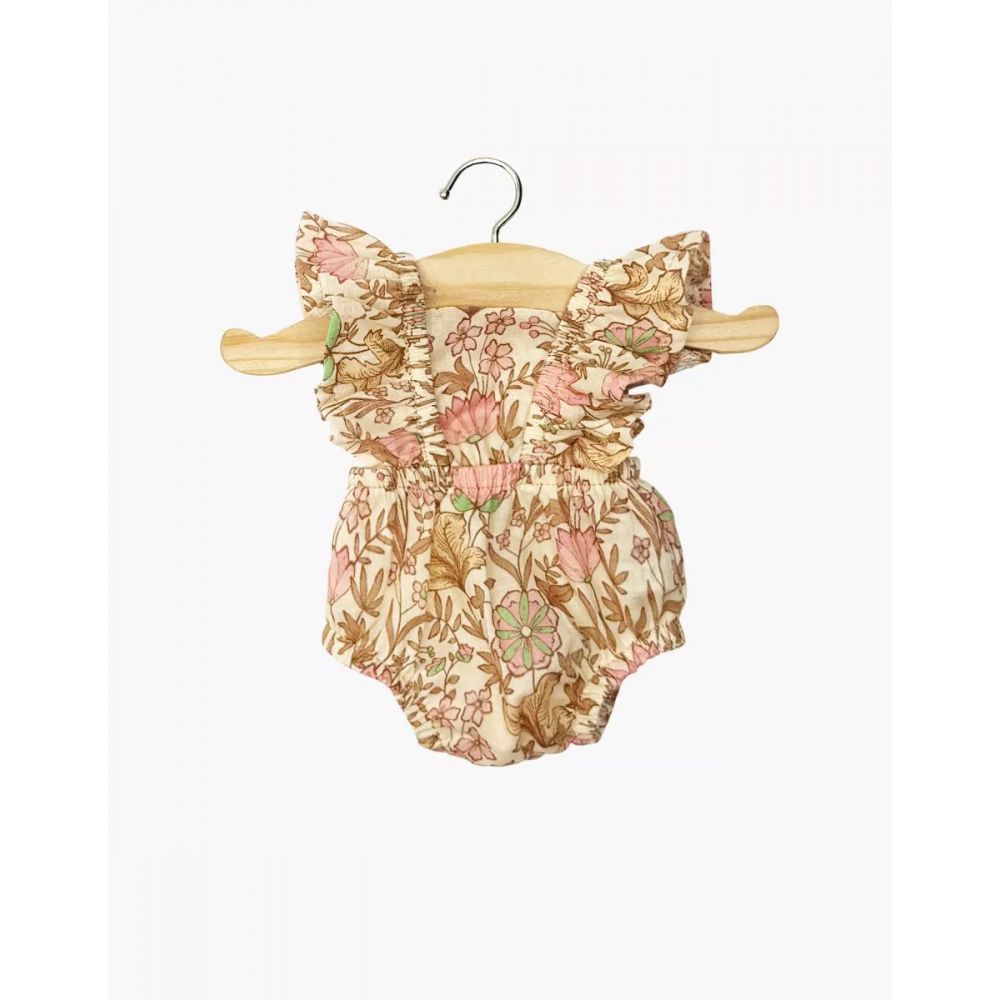 GORDIES - BARBOTEUSE RETRO LOU EN GAZE DE COTON INDIENNE ROSEE -Minikane