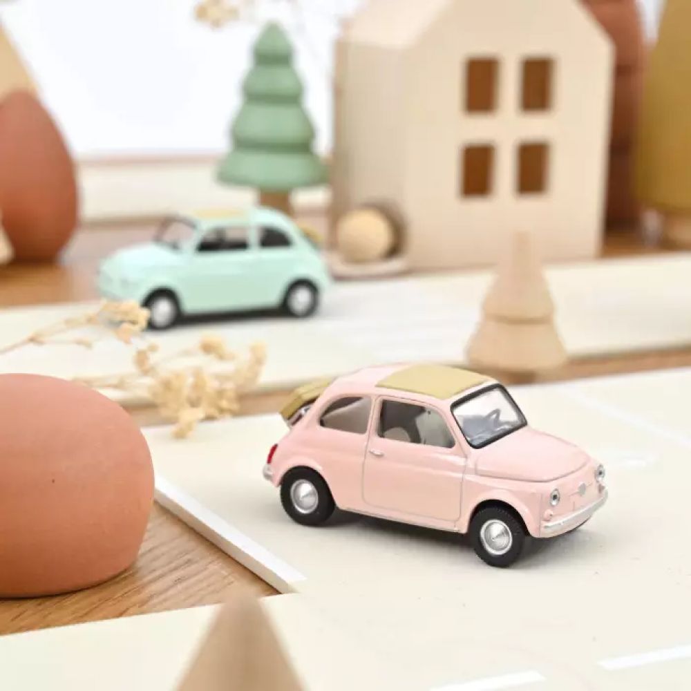 FIAT 500 F 1965 ROSE PASTEL JET-CAR 1/43 - -Norev