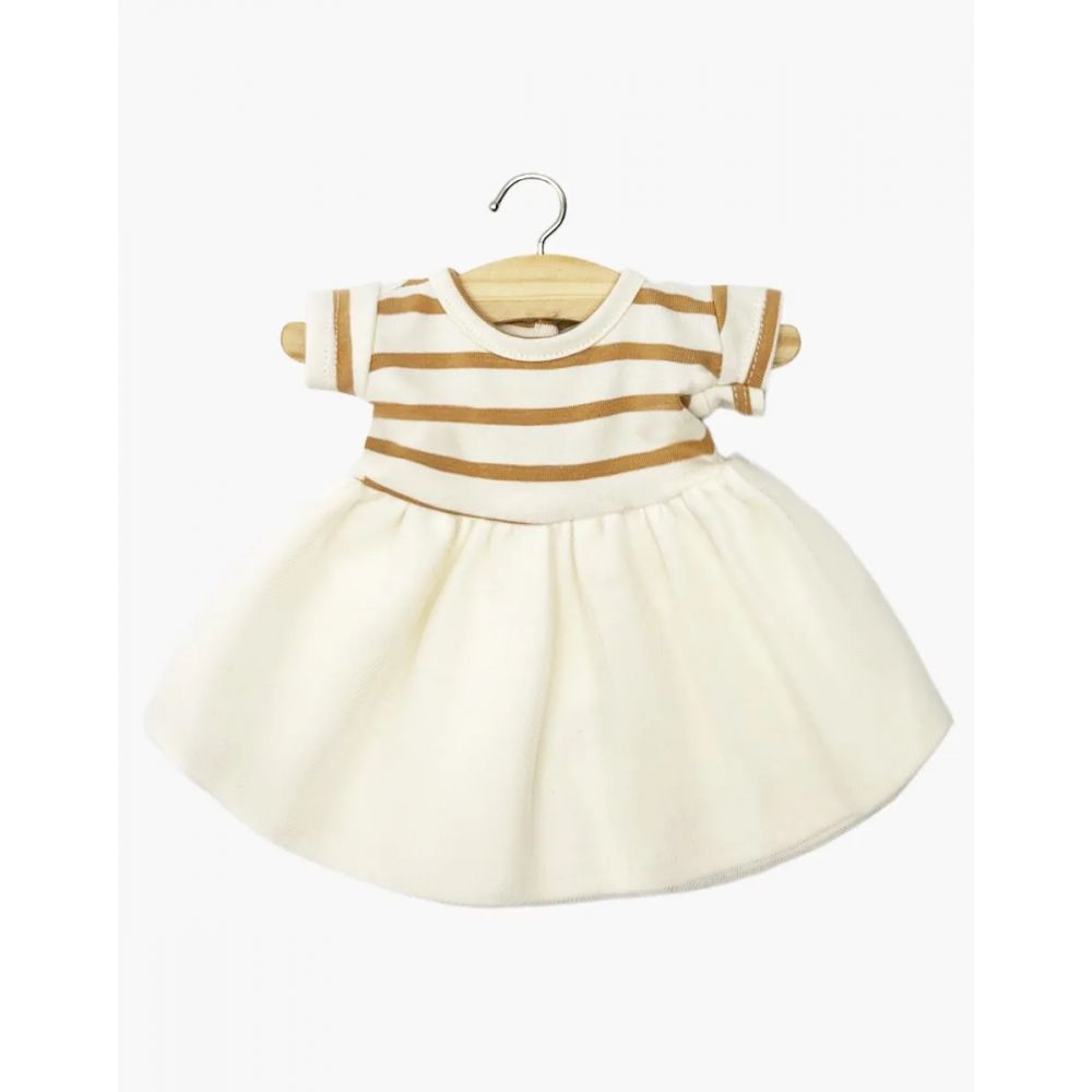 GORDIS - TUTU ROSANA MANCHES COURTES A RAYURES BEIGE -Minikane