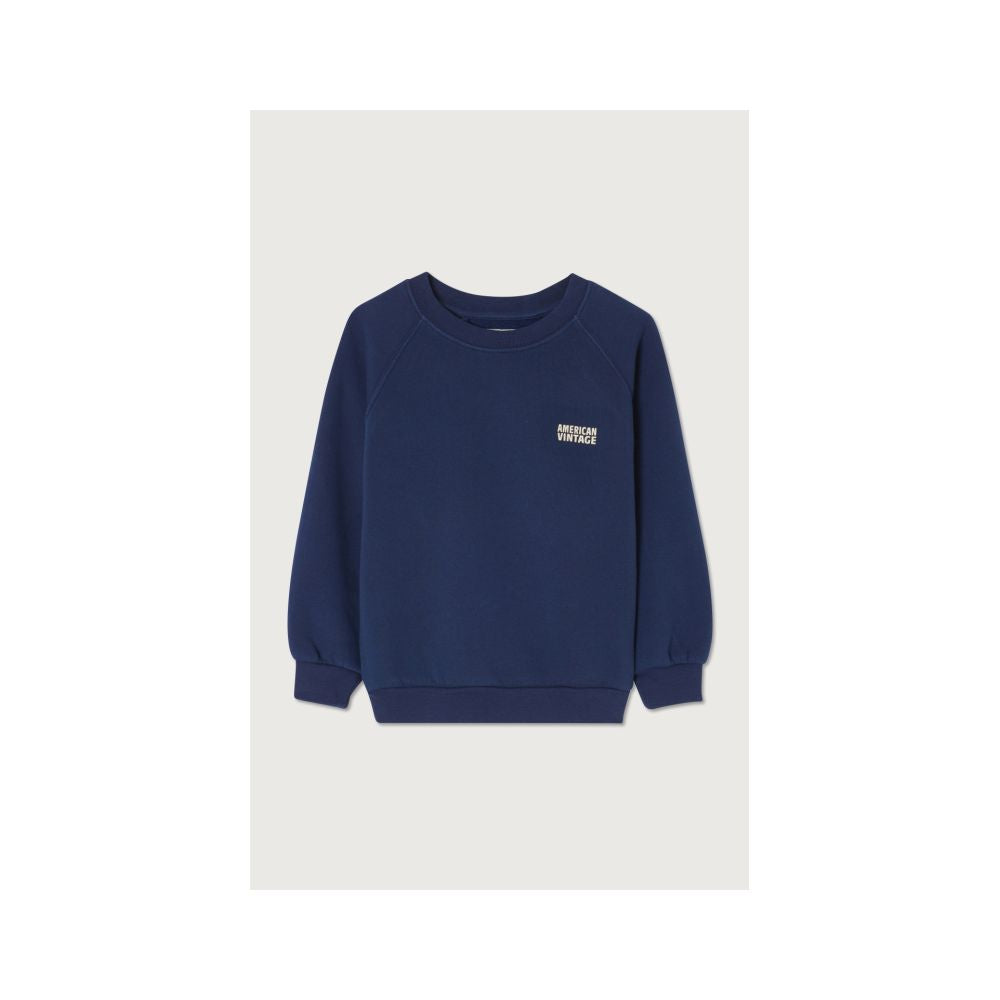SWEAT ML COL ROND IZUBIRD - NAVY VINTAGE 7+ -American Vintage