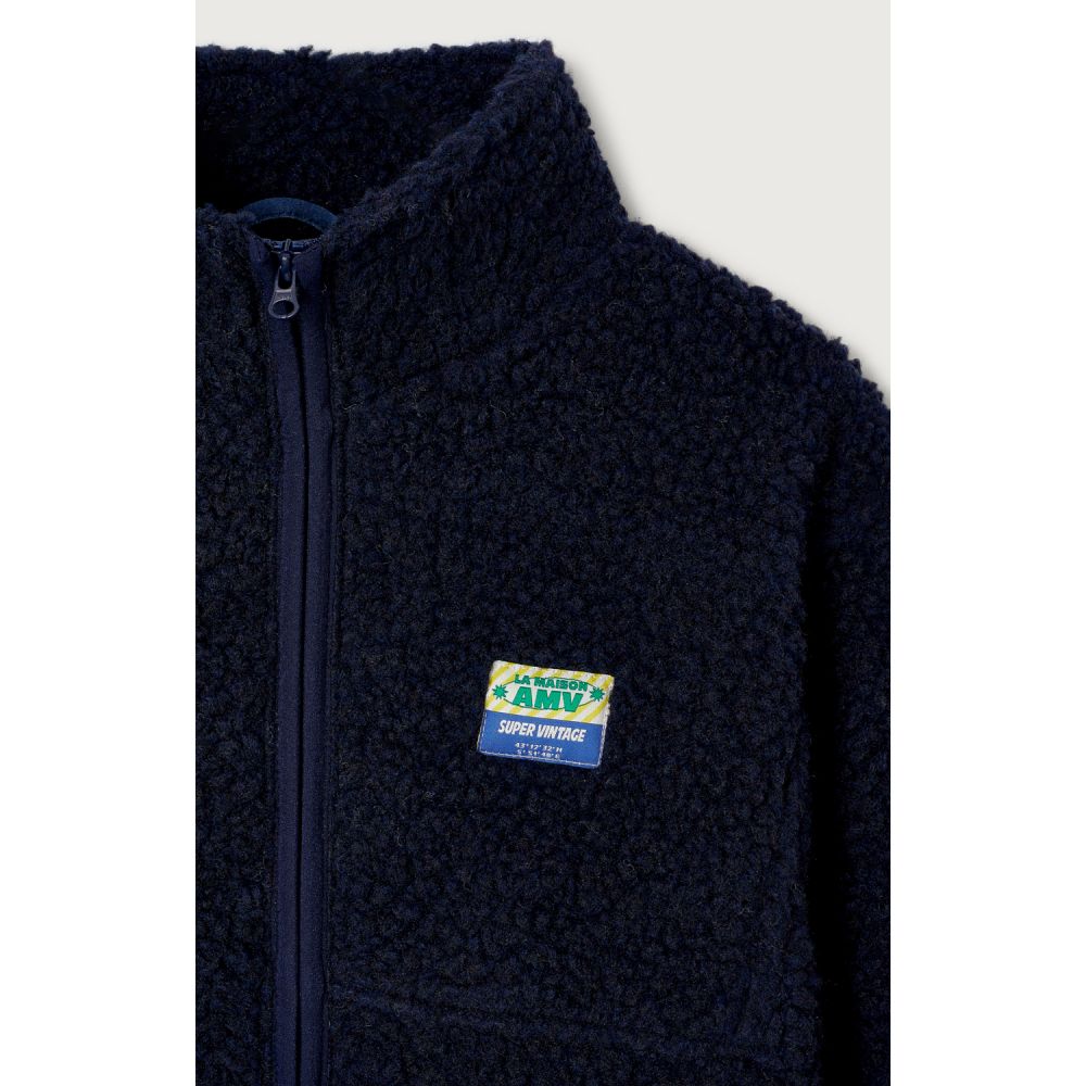 VESTE COURTE AMPLE ML ZIPPEE HOKTOWN - NAVY 7+ -American Vintage
