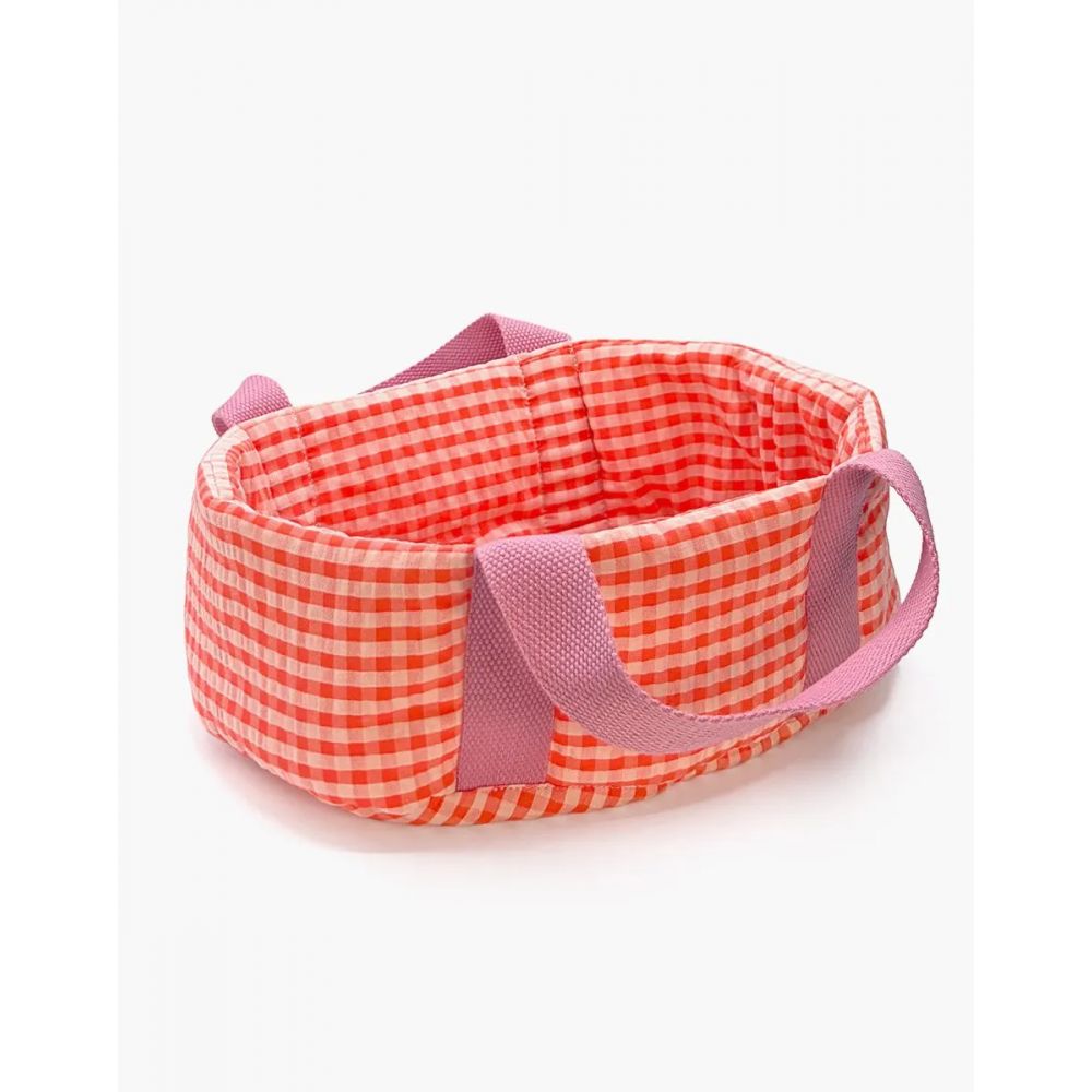 MINI PANCHA - COUFFIN VICHY CORAIL -Minikane