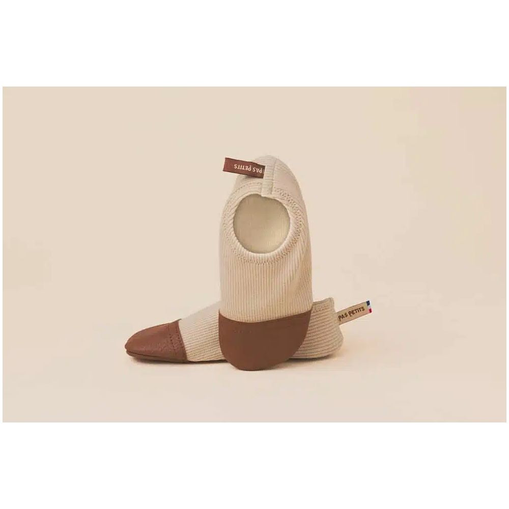 CHAUSSONS INTERIEURS - LES PETITS JERSEYS IVOIRE -Les Pas Petits