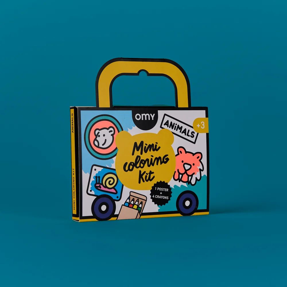 MINI COLORING KIT - ANIMALS -Omy