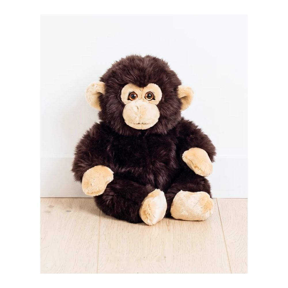 SINGE MARCEL MARRON 55 CM -La Pelucherie