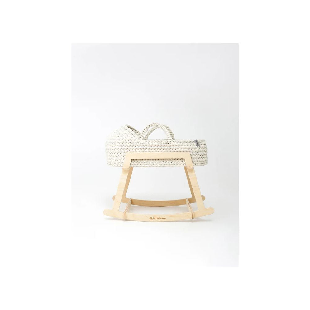COUFFIN ECRU POUR POUPEE AVEC SUPPORT A BASCULE -Anzy Home