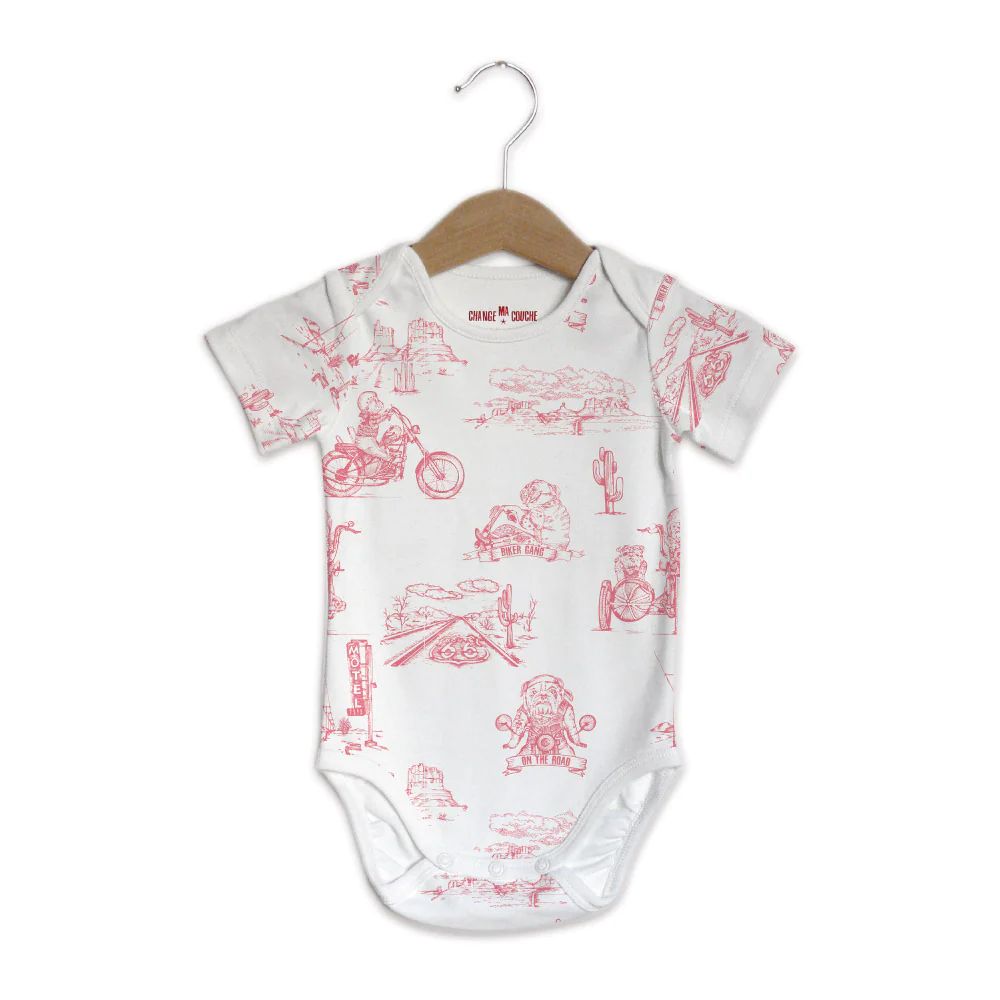 BODY PINK BIKER MANCHES COURTES -Change Ma Couche
