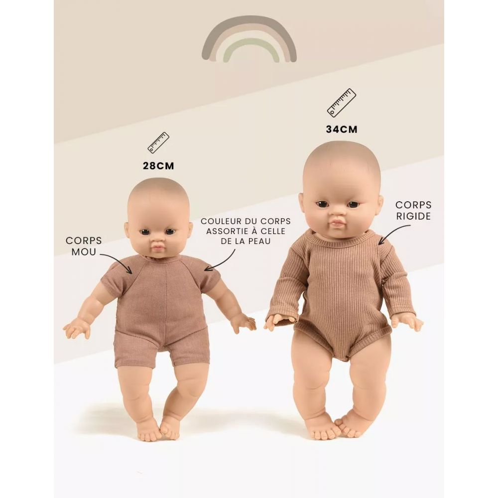 POUPEE 28CM - BABIES - ONDINE -Minikane