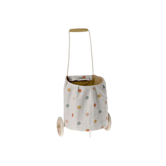 CHARIOT POIS MULTICOLORES - JAUNE
