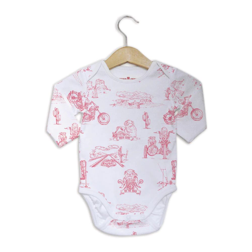 BODY PINK BIKER MANCHES LONGUES -Change Ma Couche